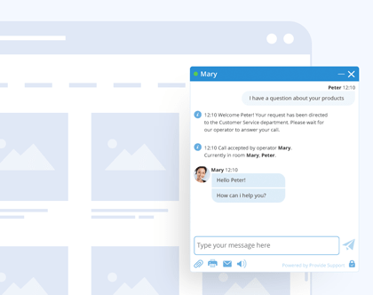 Embed the messenger to your website or make it a popup window Live chat window preview