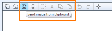 How to paste image from clipboard to chat